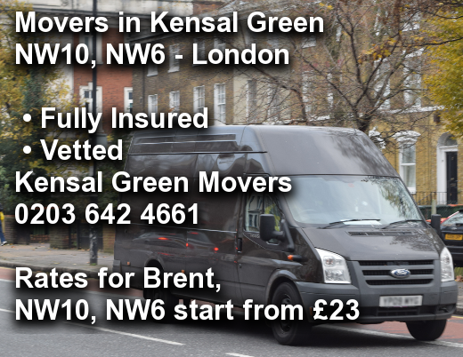 Movers in Kensal Green NW10, NW6, Brent